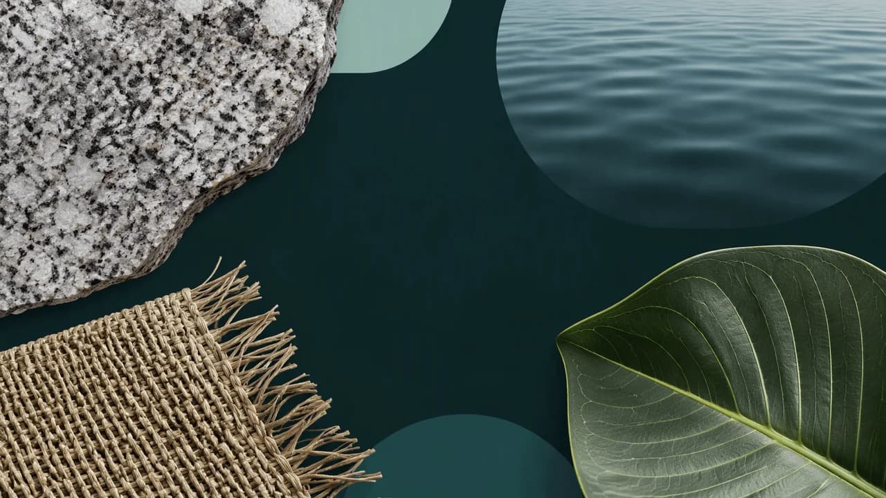 Four distinct natural textures arranged as separate routes, representing different Kenyan court documents.
